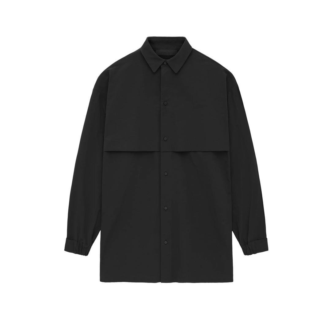 Fear of God Essentials Military Nylon Overshirt Black | Hushlife