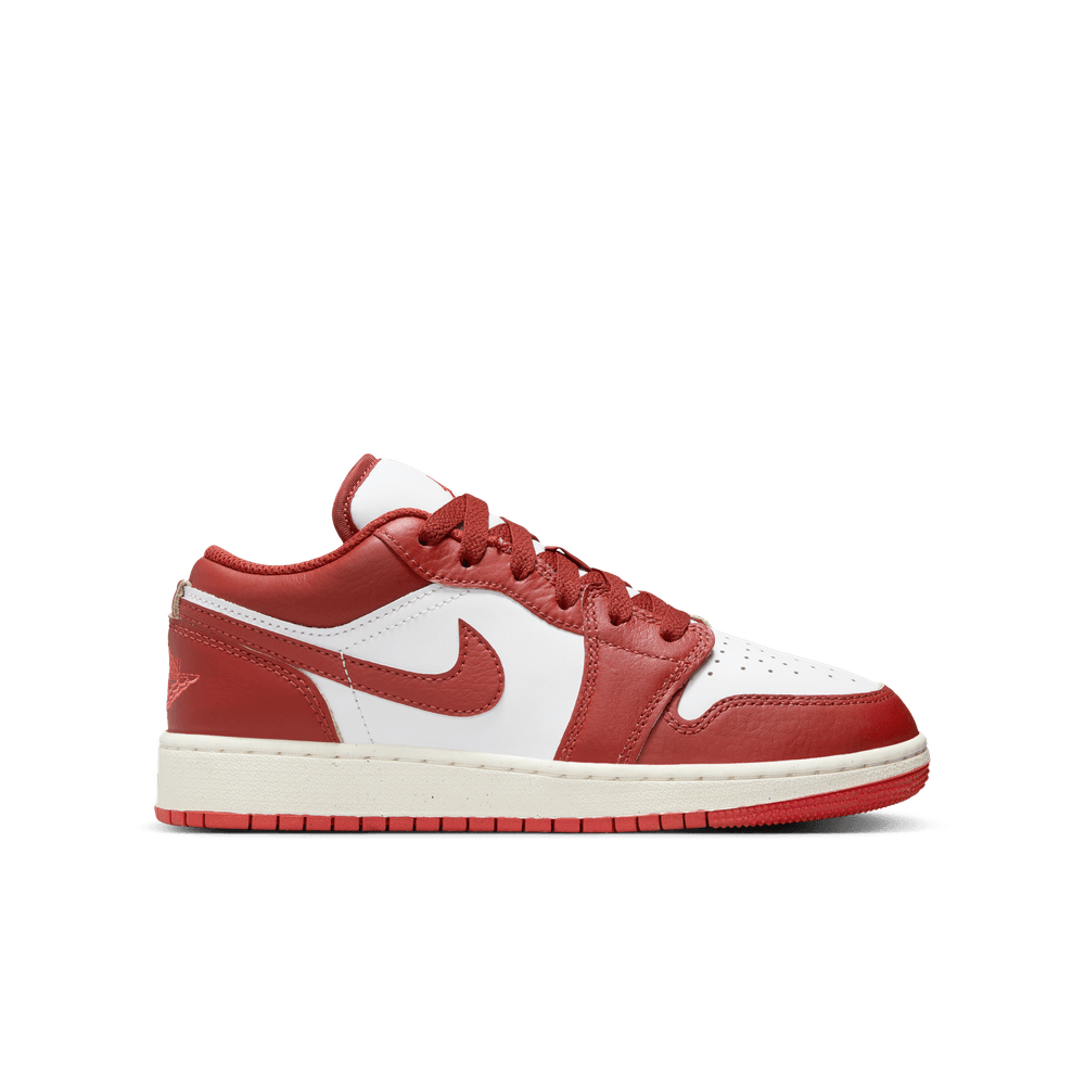 Air Jordan 1 Low SE Big Kids' Shoes DUNE RED-LOBSTER-SAIL