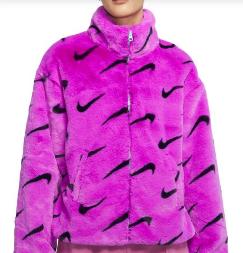 Black and purple nike jacket sales