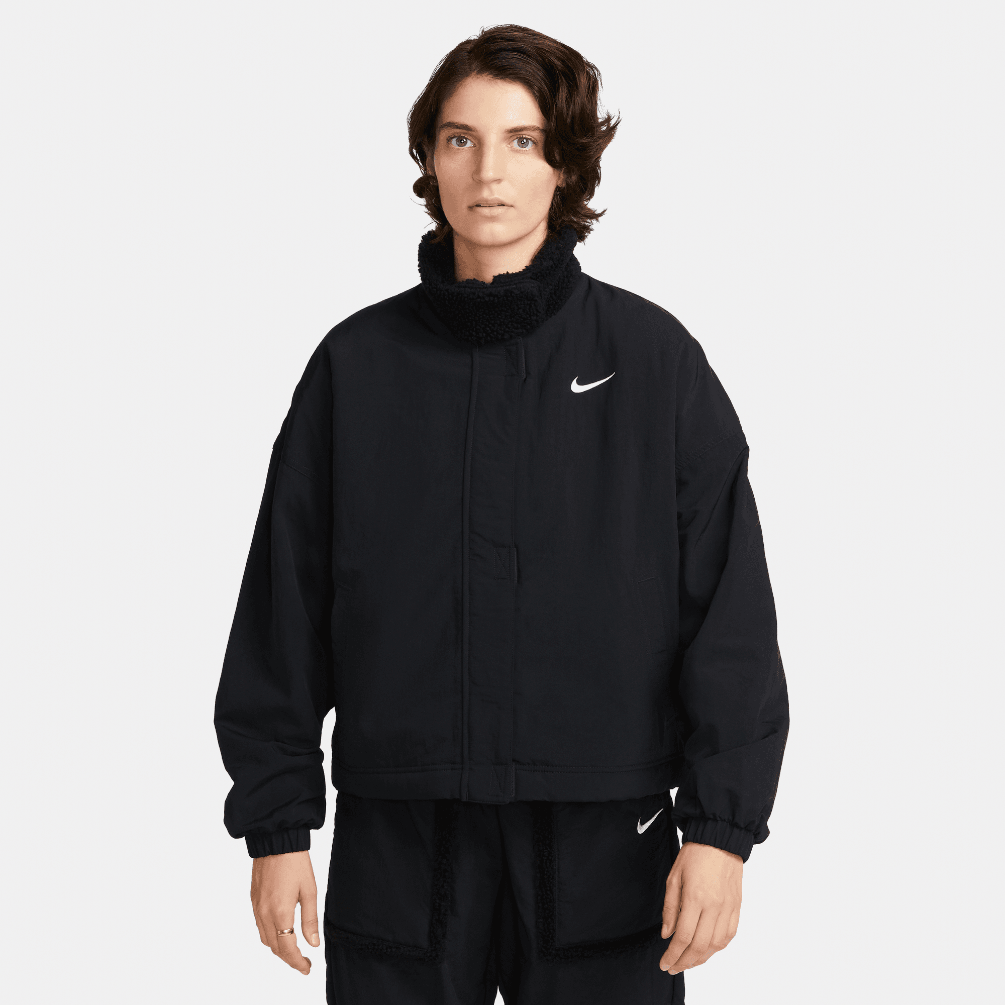 Nike lined windbreaker cheap
