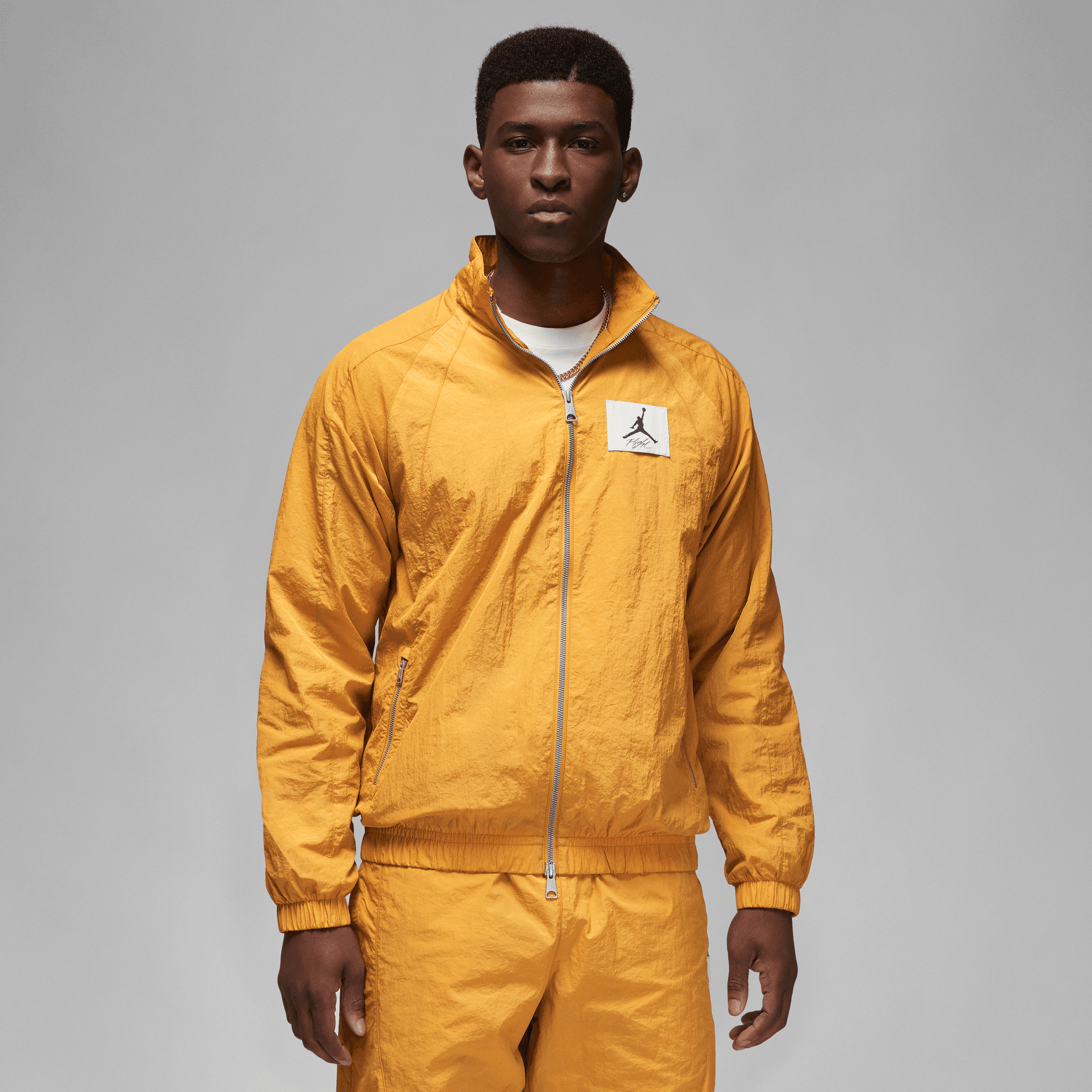 JORDAN ESSENTIALS WARM UP JACKET YELLOW Hush Life Boutique