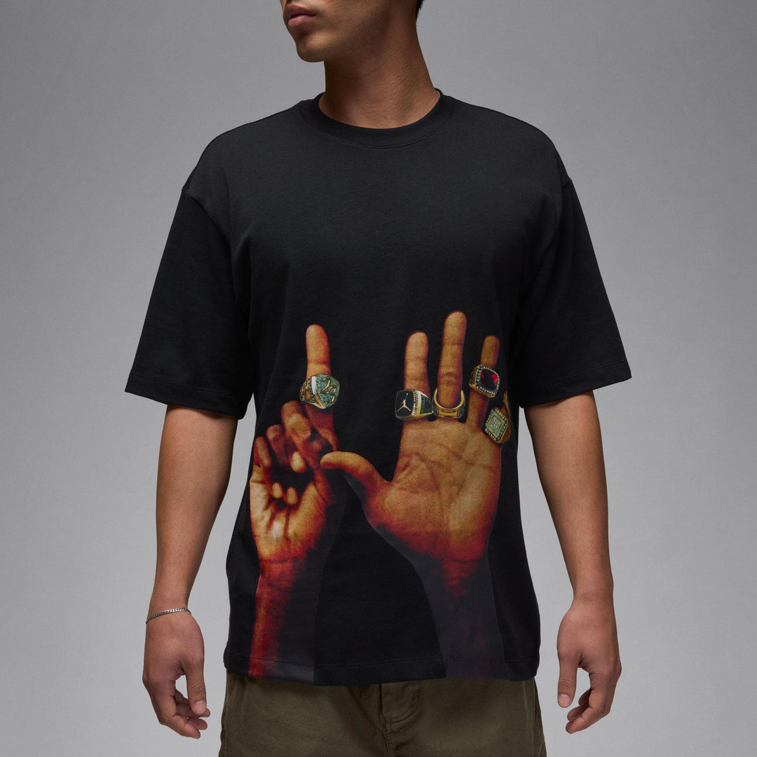 ★Nike★ Jordan Flight MVP Ring T-Shirt M Sale Black HJ23221 Jordan Flight MVP Men's Rings T-Shirt Black | Hushlife