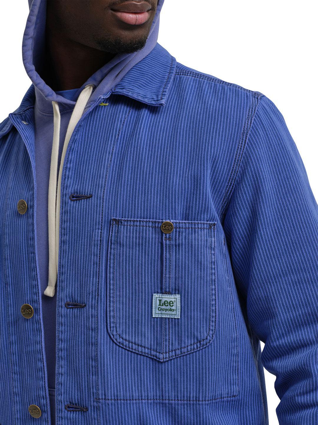 Lee x Crayola Men's Chore Jacket Violet Blue