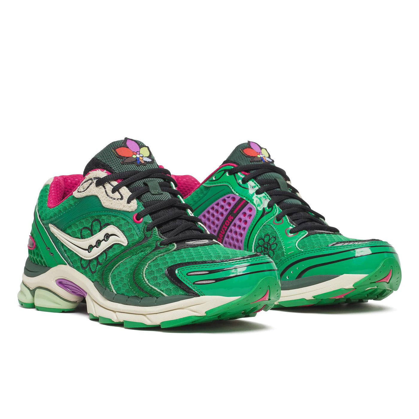 Jae Tips x Saucony Progrid Triumph 4 "Flowers Grow Uptown" Fern/Fern