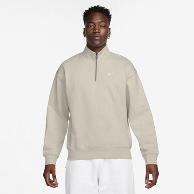 Nike Solo Swoosh Men's 1/4-Zip Top Light Bone