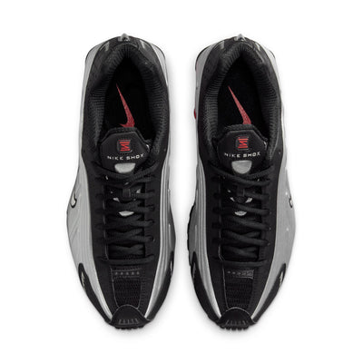 Women's Nike Shox R4 Black/Metallic Silver-Light Crimson