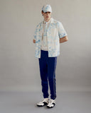 Head Golf Short Sleeve Shirt Blue-Botanical