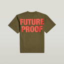GSxWVB Oversized Boxy Tee Army Green