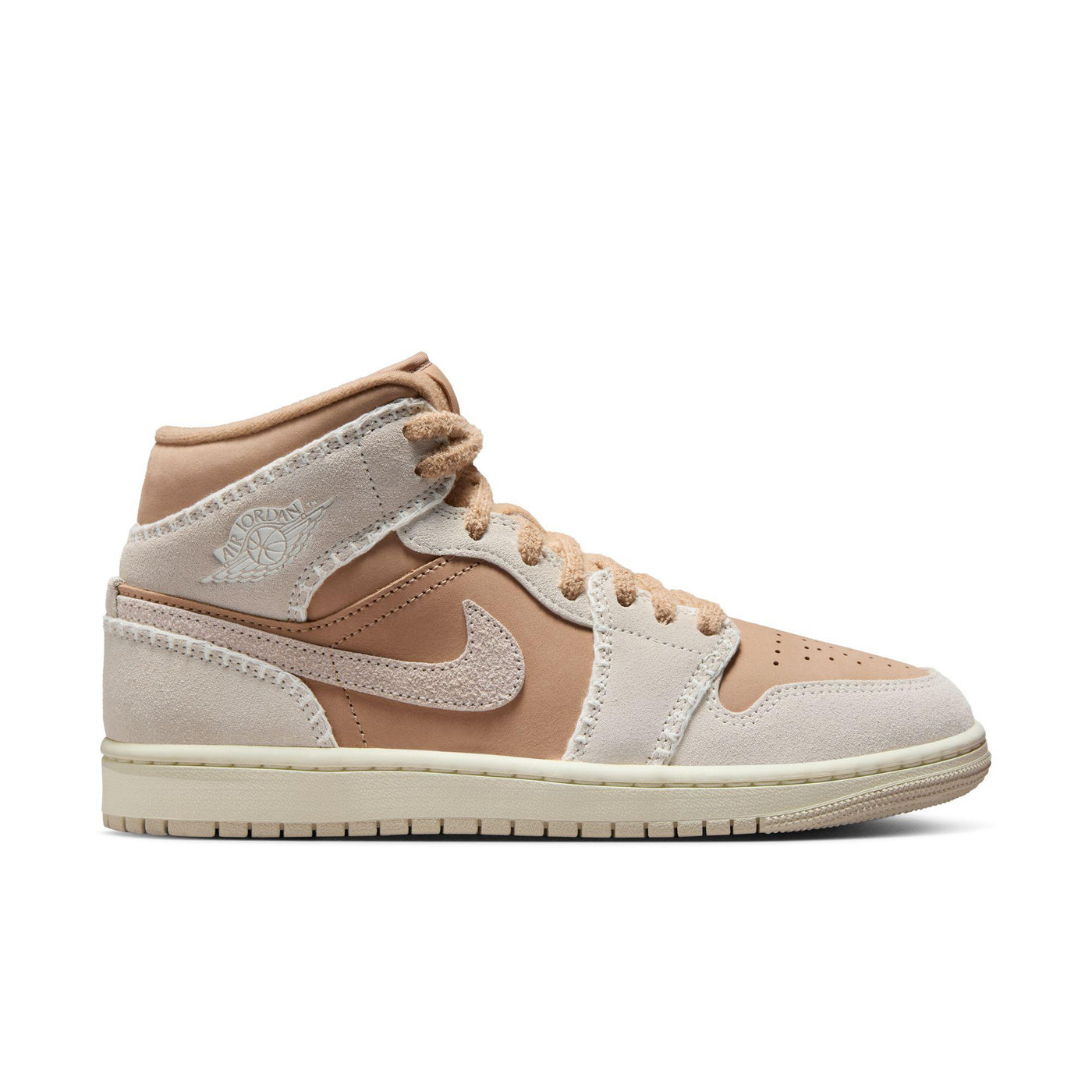 Women's Air Jordan 1 Mid SE Hemp/Light Orewood Brown-Sail