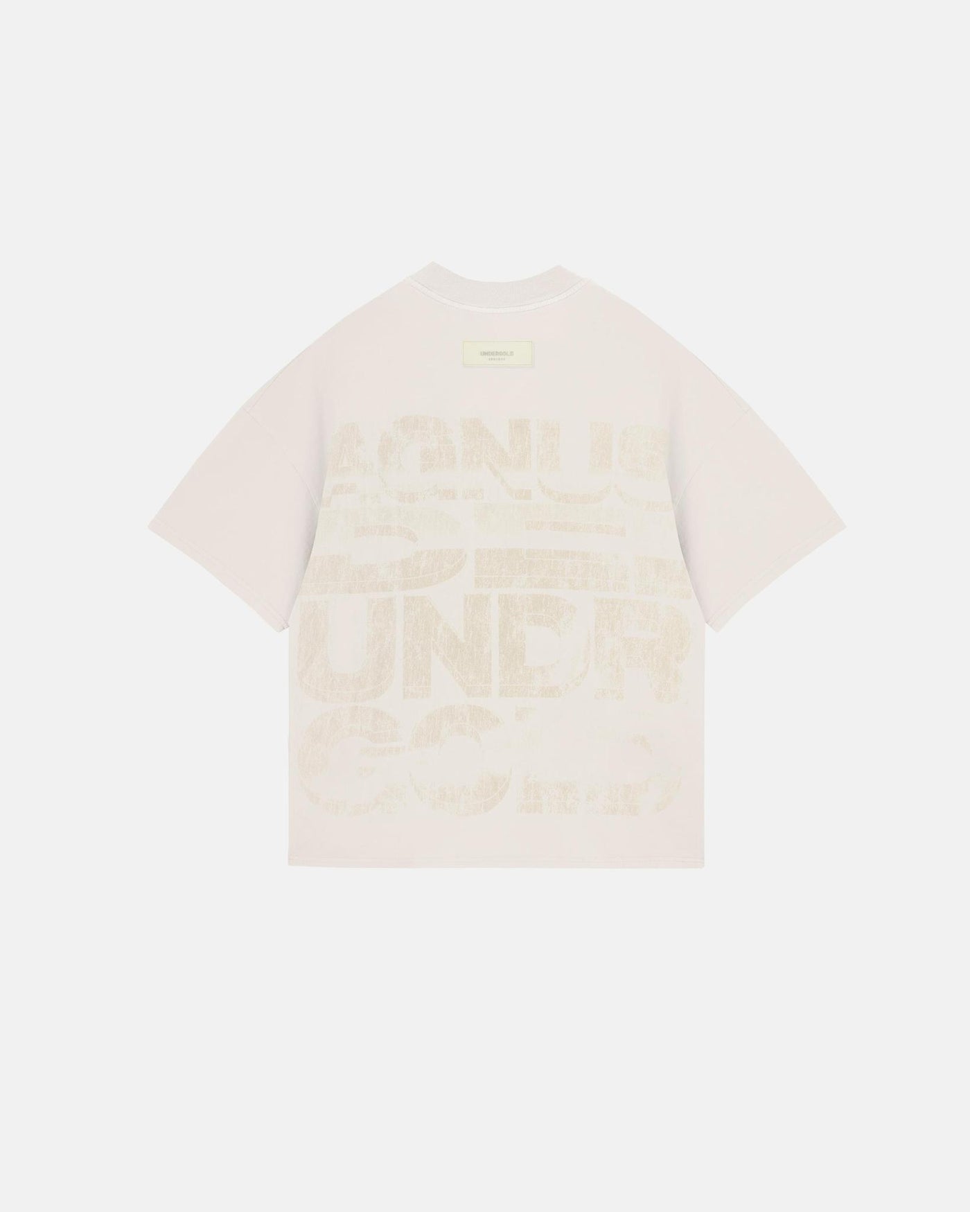 Undergold Agnus Dei Chrome Boxy Fit T-Shirt Cream