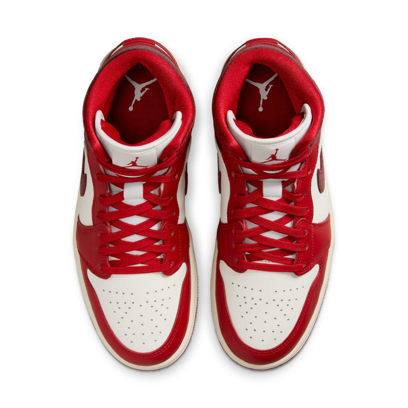 Women's Air Jordan 1 Mid SE Sail/Varsity Red-Team Red