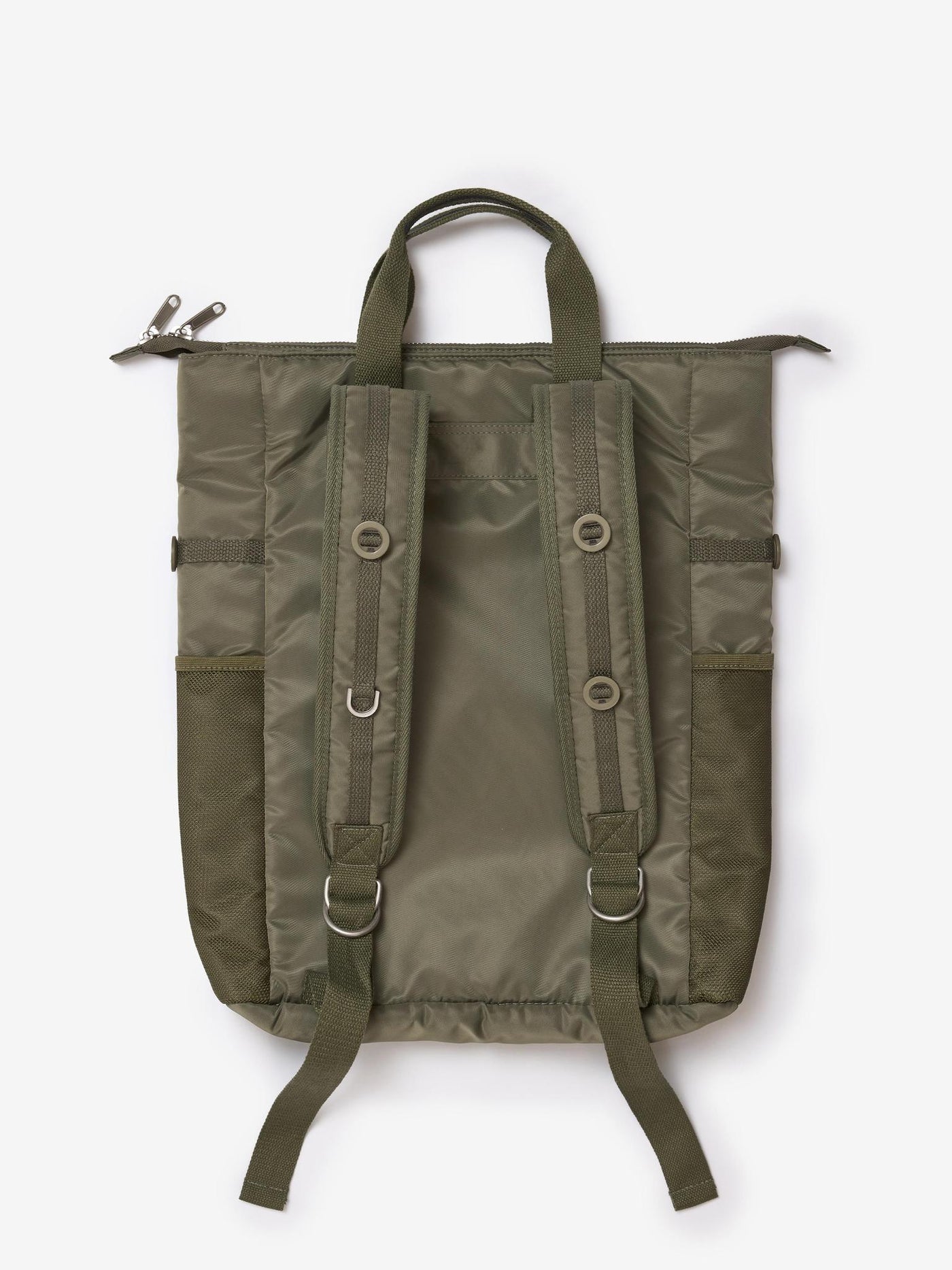 SCRT® Slot Buttoned Backpack Green