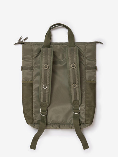 SCRT® Slot Buttoned Backpack Green