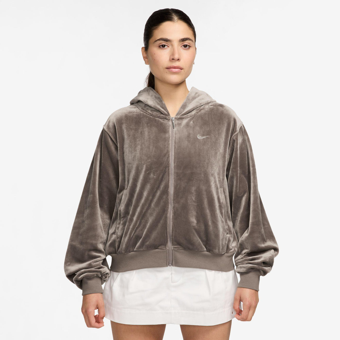 Nike Sportswear Chill Knit Women's Loose Velour Full-Zip Hoodie