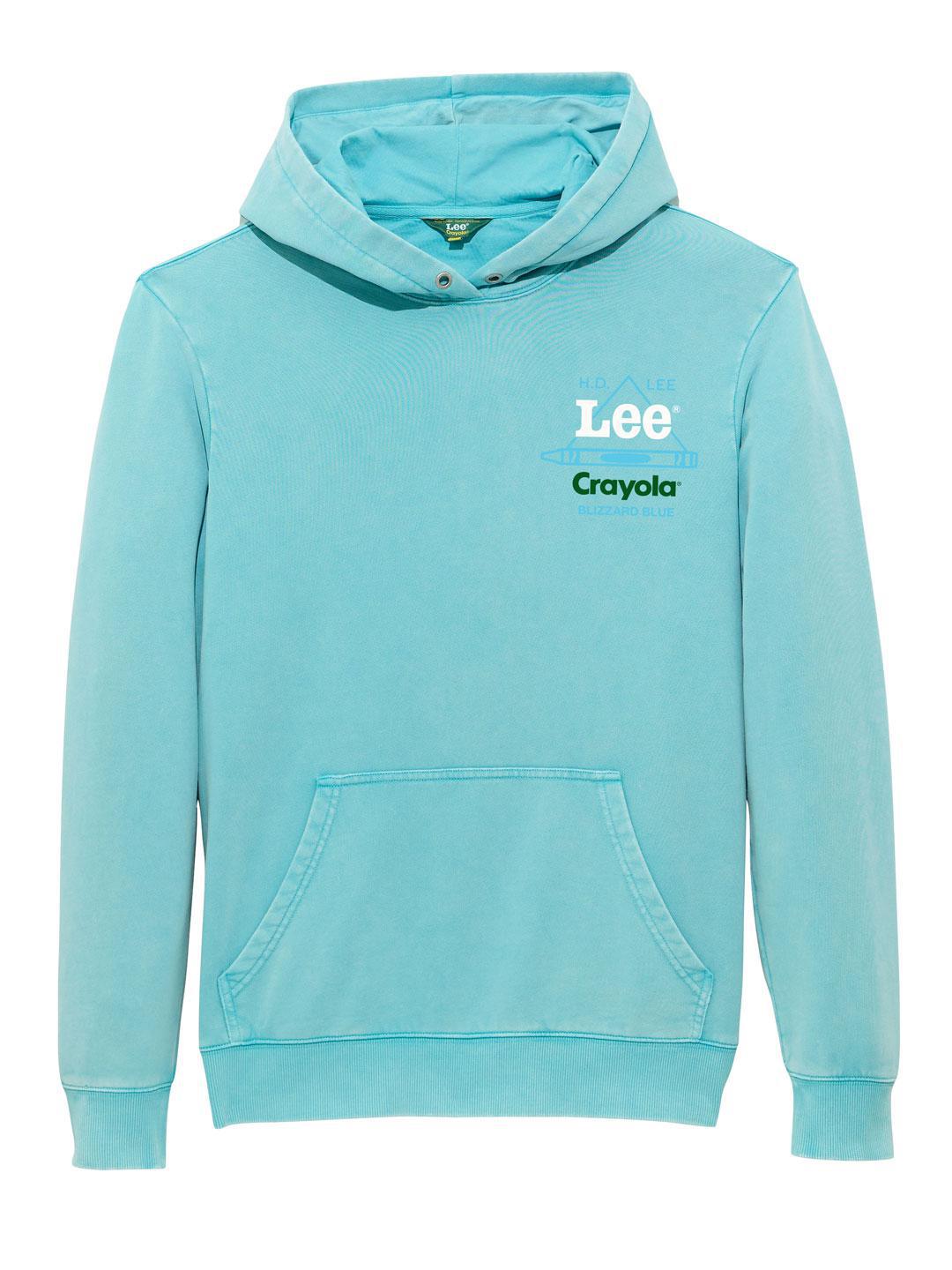 Lee x Crayola Hoodie Blizzard Blue