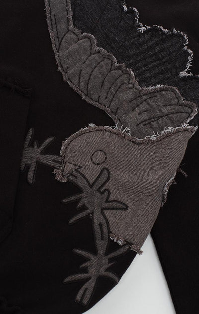 BLDG4 Night Hoodie Vintage Black