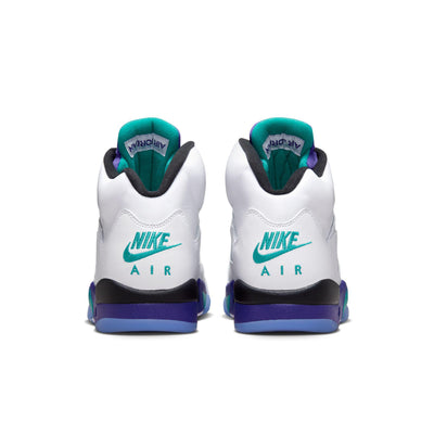 Air Jordan 5 Retro OG White/New Emerald-Grape Ice-Black