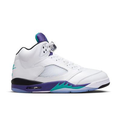 Air Jordan 5 Retro OG White/New Emerald-Grape Ice-Black