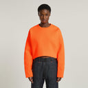 GSxWVB Oversized Short Sweat Knit R Signal Orange