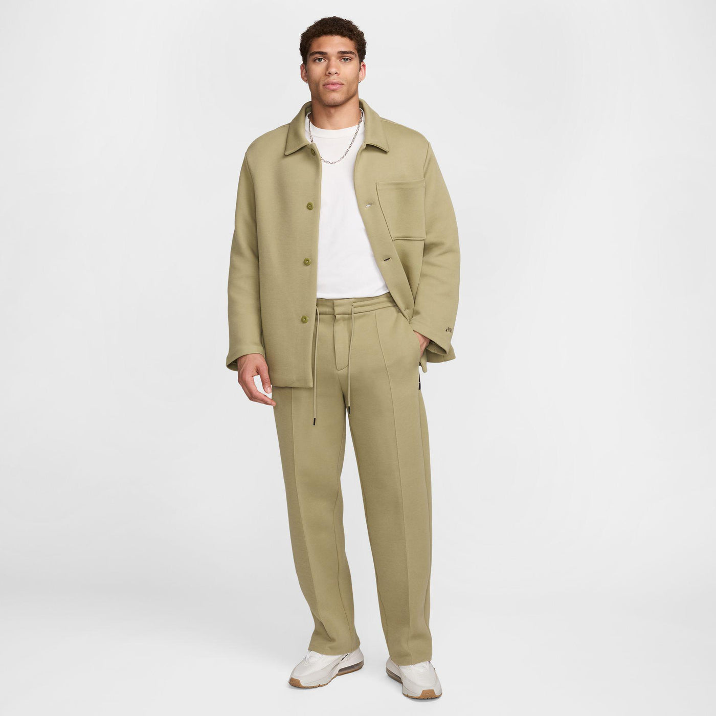 Nike Tech Men's Tailored Fleece Pants Neutral Olive