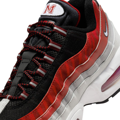 Nike Air Max 95 Big Bubble x Morehouse Black/White-Dark Team Red-Varsity Red