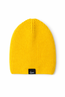 D.Grace Buckle-Back Beanie Yellow