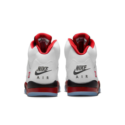 Air Jordan 5 Retro OG White/Fire Red-Black