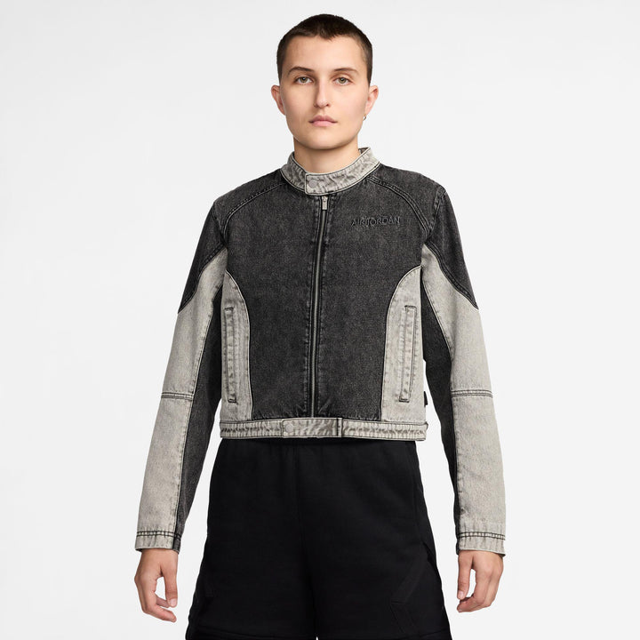 ジャケット Air Jordan W Moto Jacket Air Jordan W Moto Jacket Black, Flat Pewter & Iron Grey