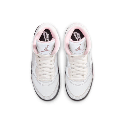 Jordan 5 Retro OG (PS) White/Med Soft Pink-Black