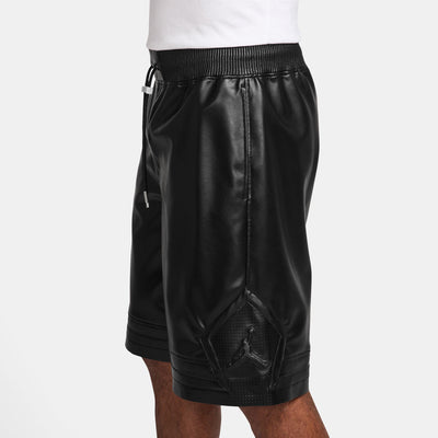 Air Jordan Men's Vegan Leather Diamond Shorts Black