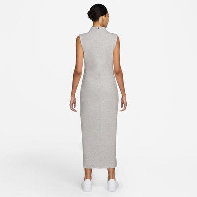 Nike Sportswear Tech Fleece Women's Slim Maxi Tank-Top Dress Light Grey