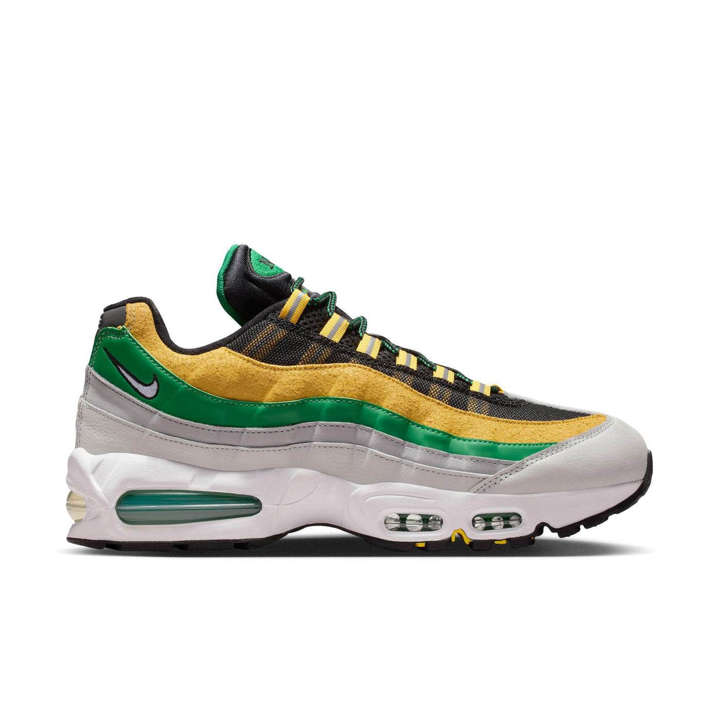 Nike Air Max 95 Big Bubble x Norfolk State Black/White-Court Green-Midwest Gold