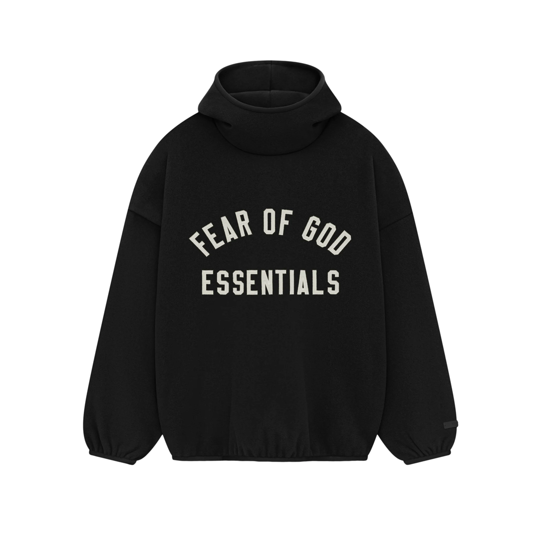 Fear of God Essentials Brushed Hoodie Black