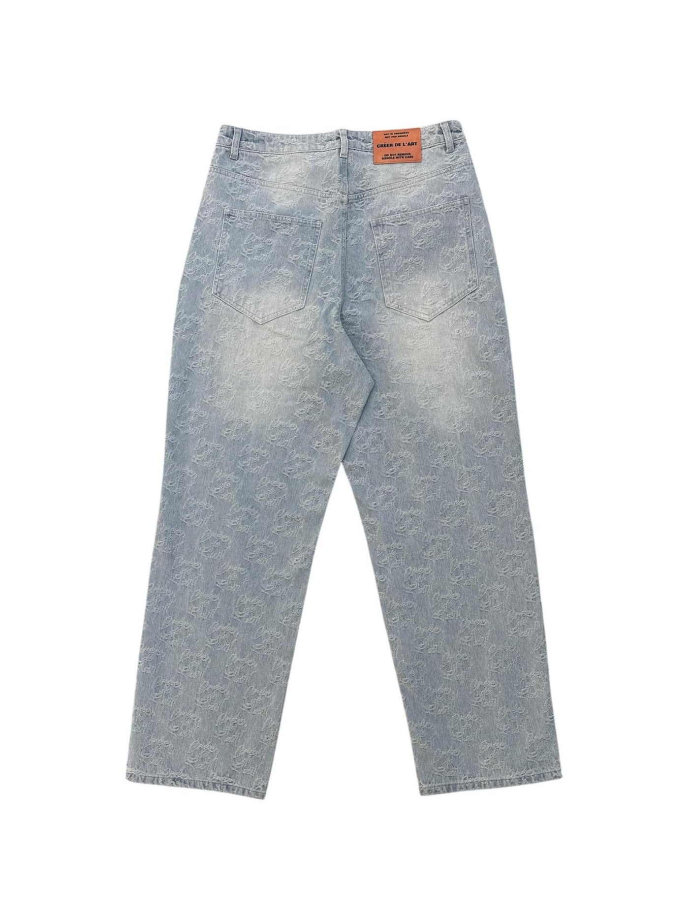 Creer De L’art Monogram Denim Jeans