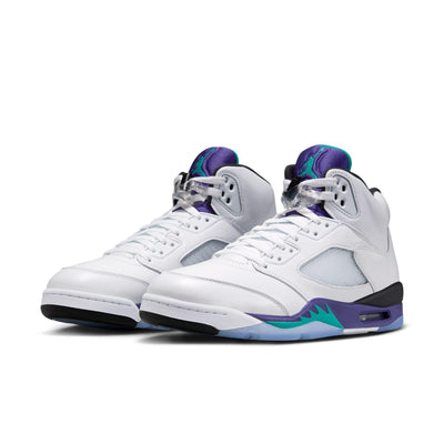 Air Jordan 5 Retro OG White/New Emerald-Grape Ice-Black