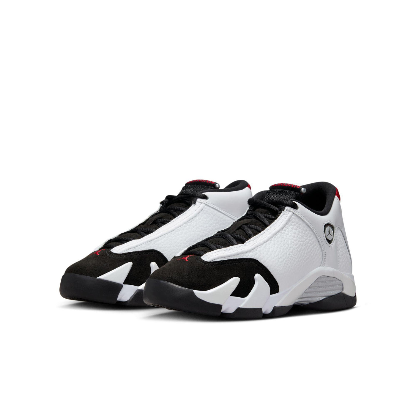 Air Jordan 14 Retro Big Kids' Shoes White/Varsity Red-Black-Metallic Silver