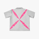 Nash Slice Shirt Silver Grey/Fluro Pink