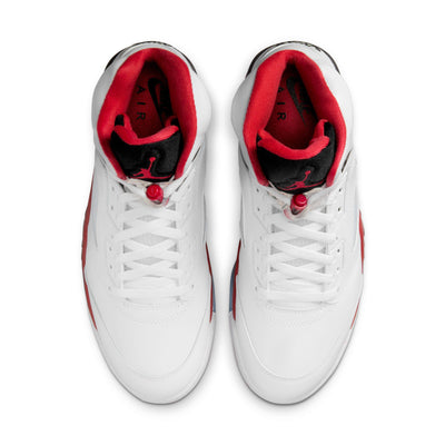 Air Jordan 5 Retro OG White/Fire Red-Black