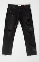 BLDG4 Burn Jean Black Faded Wash