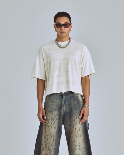 Undergold Agnus Dei Chrome Boxy Fit T-Shirt Cream