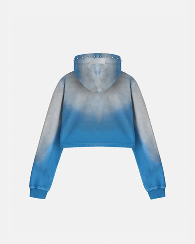 Undergold Women's Agnus Dei Future Heavens Slim Fit Hoodie Storm Blue