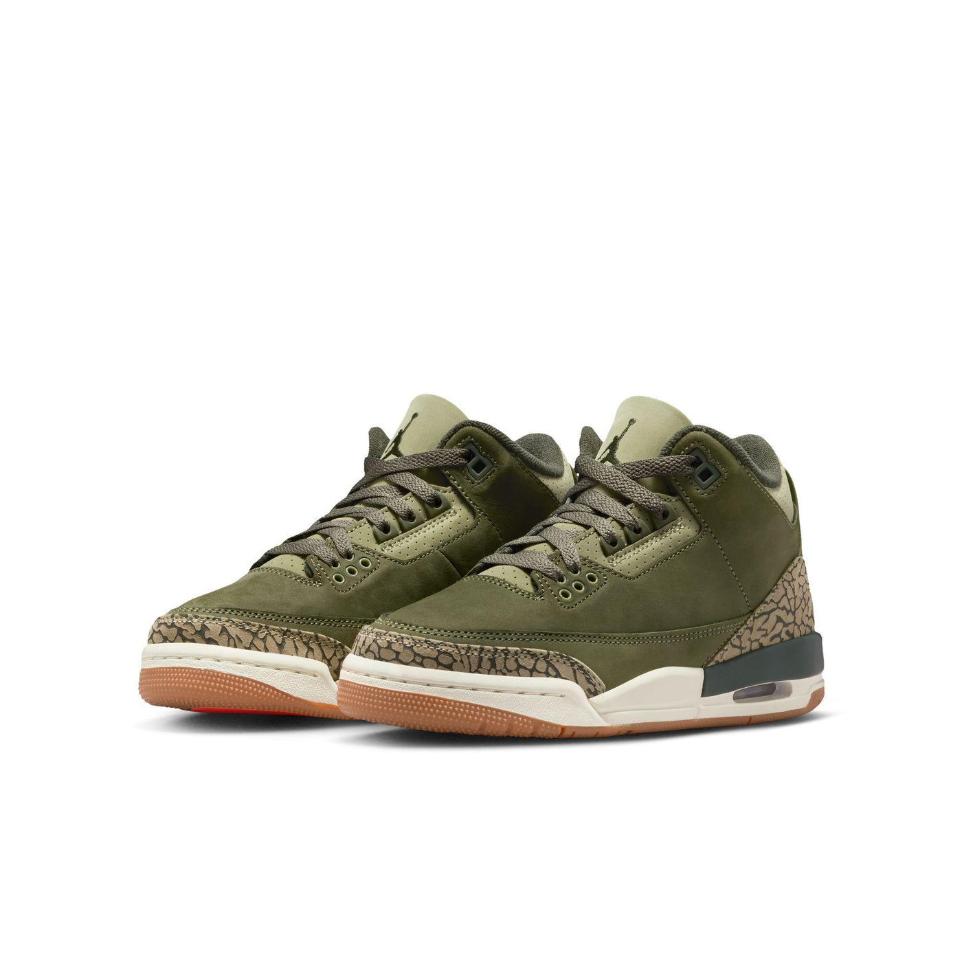 Air Jordan 3 Retro "Medium Olive" Big Kids' Shoes