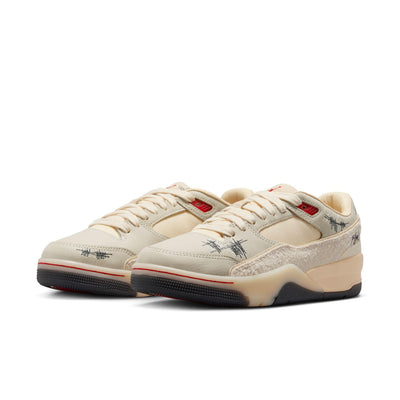Women's Jordan Flight Court SP Coconut Milk/Varsity Red-Muslin-Off Noir