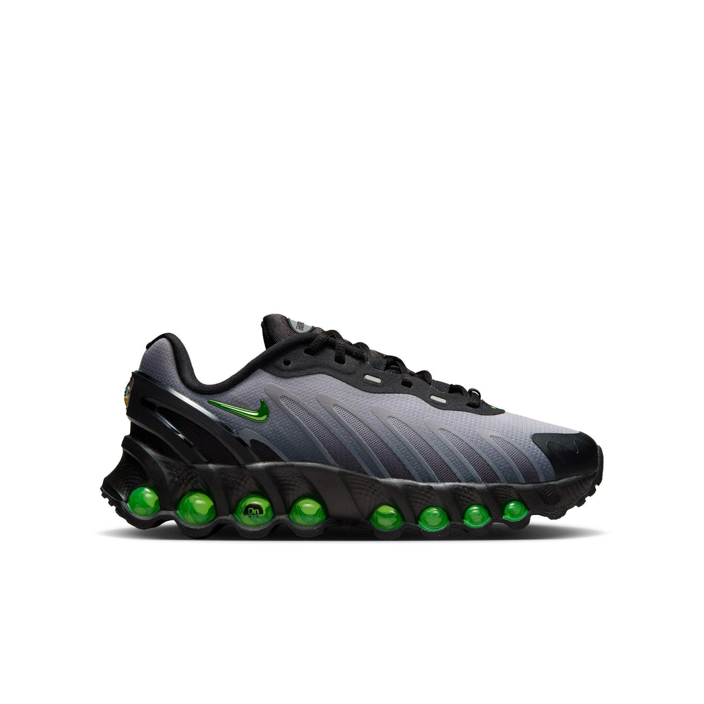 Nike Air Max DN8 Big Kid's Shoes Black/Volt-Light Smoke Grey-Black