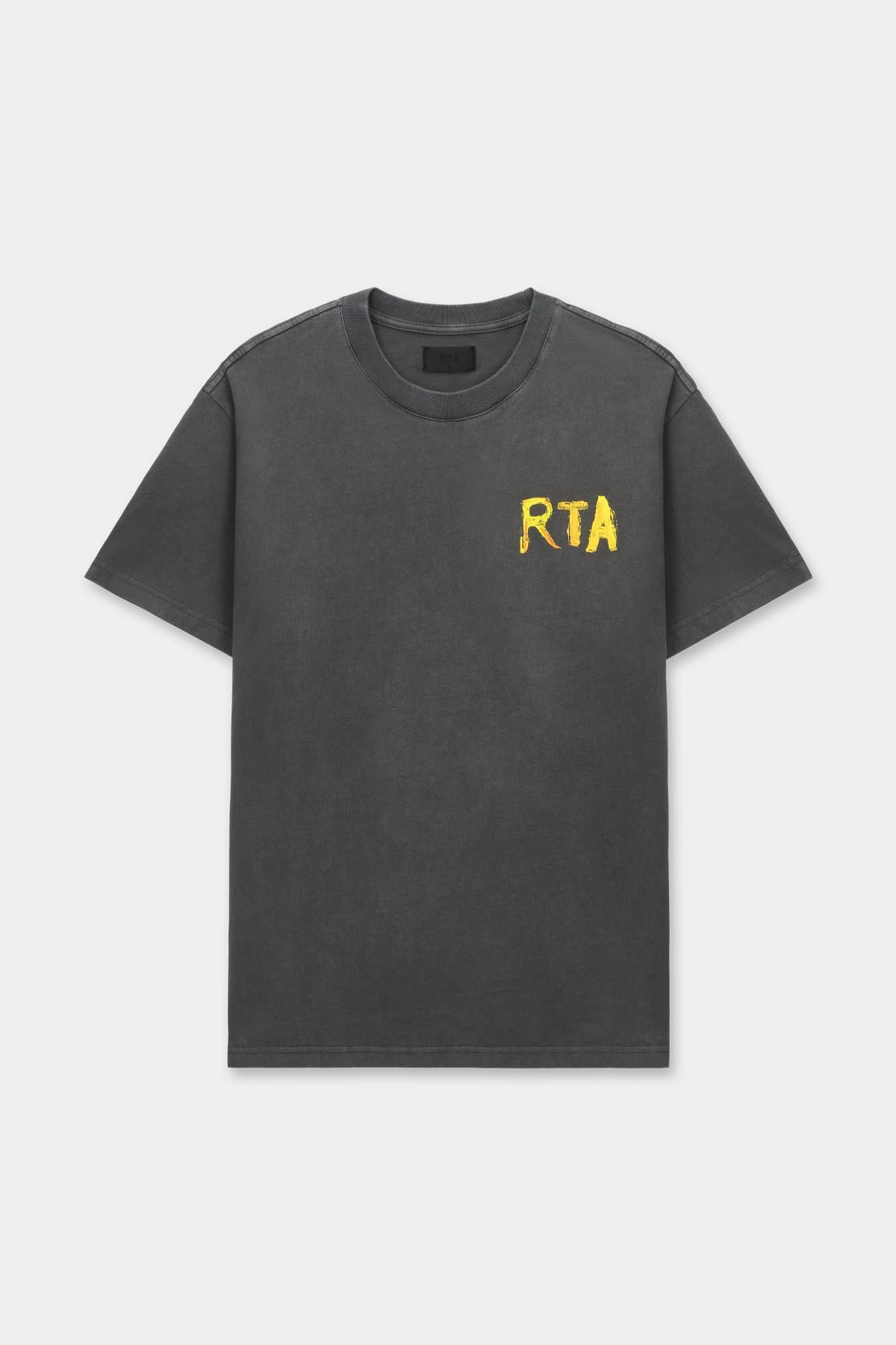 RTA Colin | Black Vintage Invitation Tee