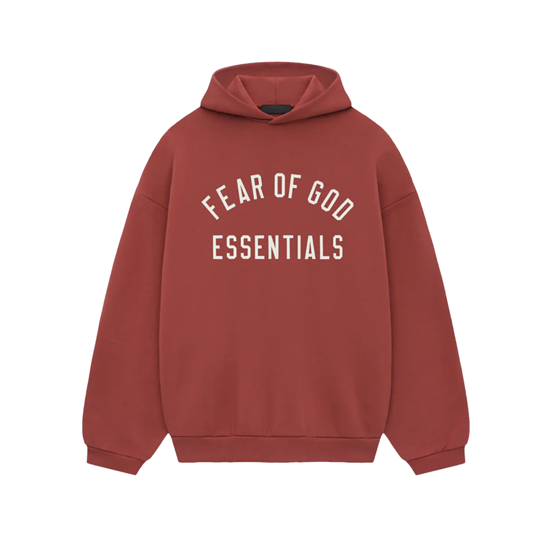 Fear of God Essentials Fleece Hoodie Crimson