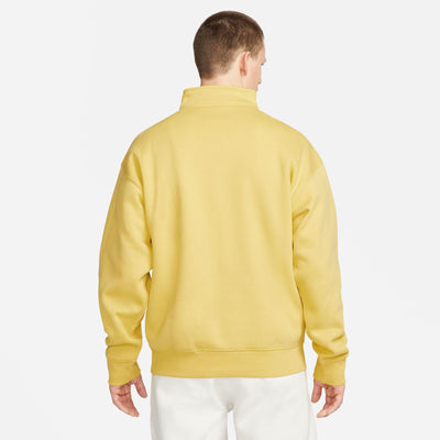 Nike Solo Swoosh Men's 1/4-Zip Top Saturn Gold