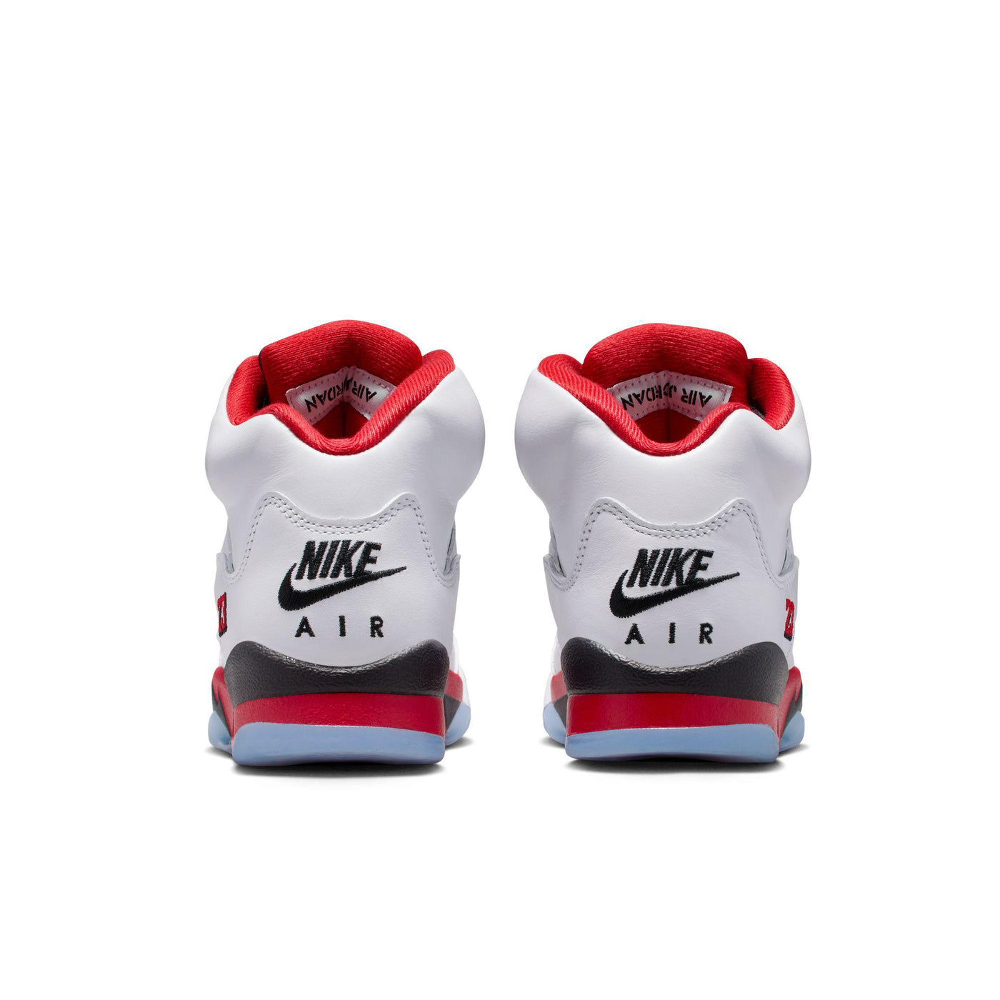 Air Jordan 5 Retro OG Big Kids' Shoes White/Fire Red-Black
