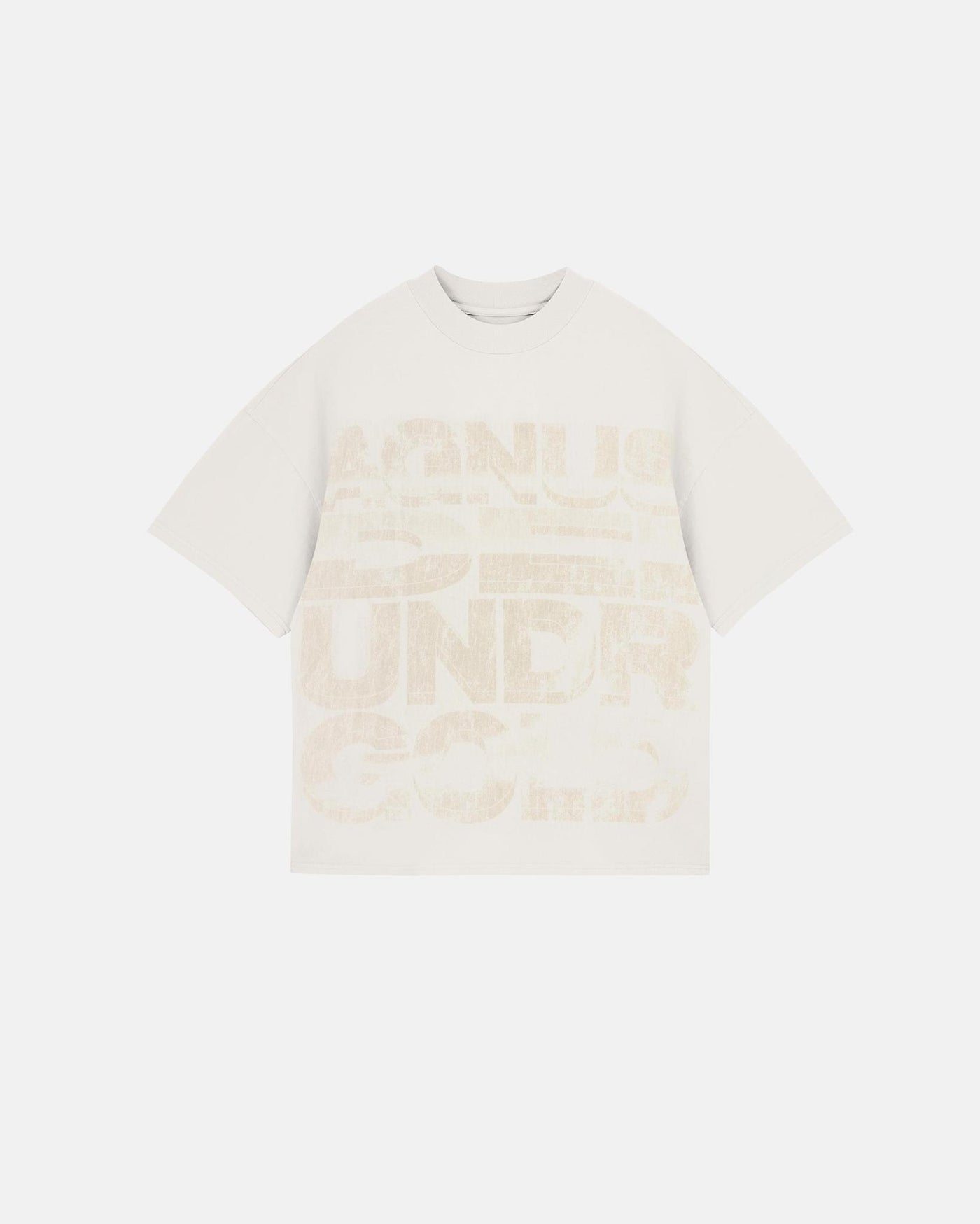 Undergold Agnus Dei Chrome Boxy Fit T-Shirt Cream