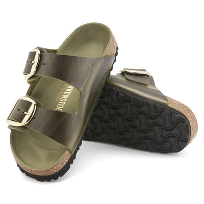 Birkenstock Arizona Big Buckle Oiled Leather Olive Green